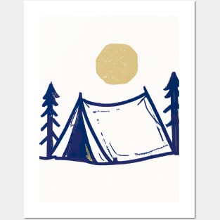 Camping Tent Posters and Art